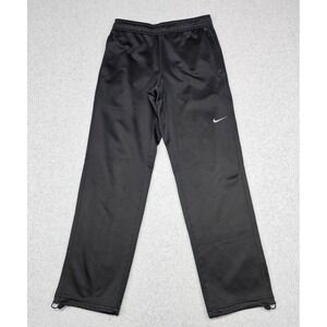 Nike Therma-Fit Sweatpants Mens Small Black Fleece Lined Athletic Training Pants